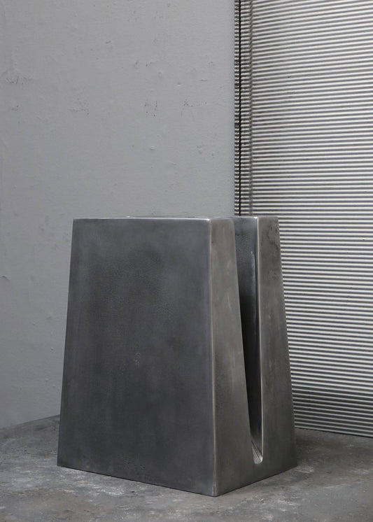 "ALUMINUM GEOMETRY SIDE TABLE #7" by Jan Janssen