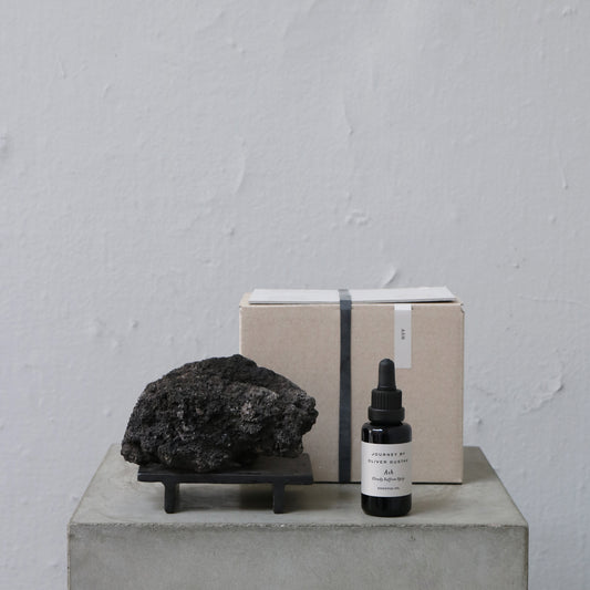 "Ash" Potpourri on iron stand