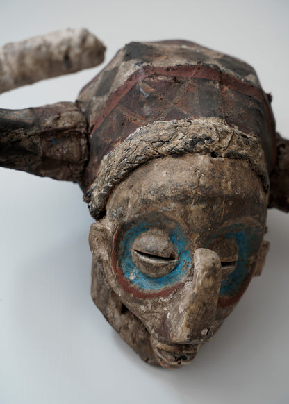 African mask with horns