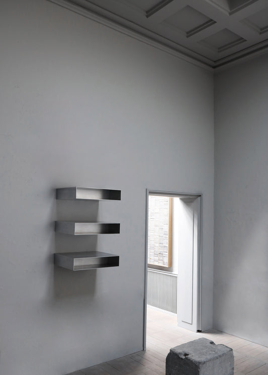 "ALUMINUM SHELF" BY OLIVER GUSTAV