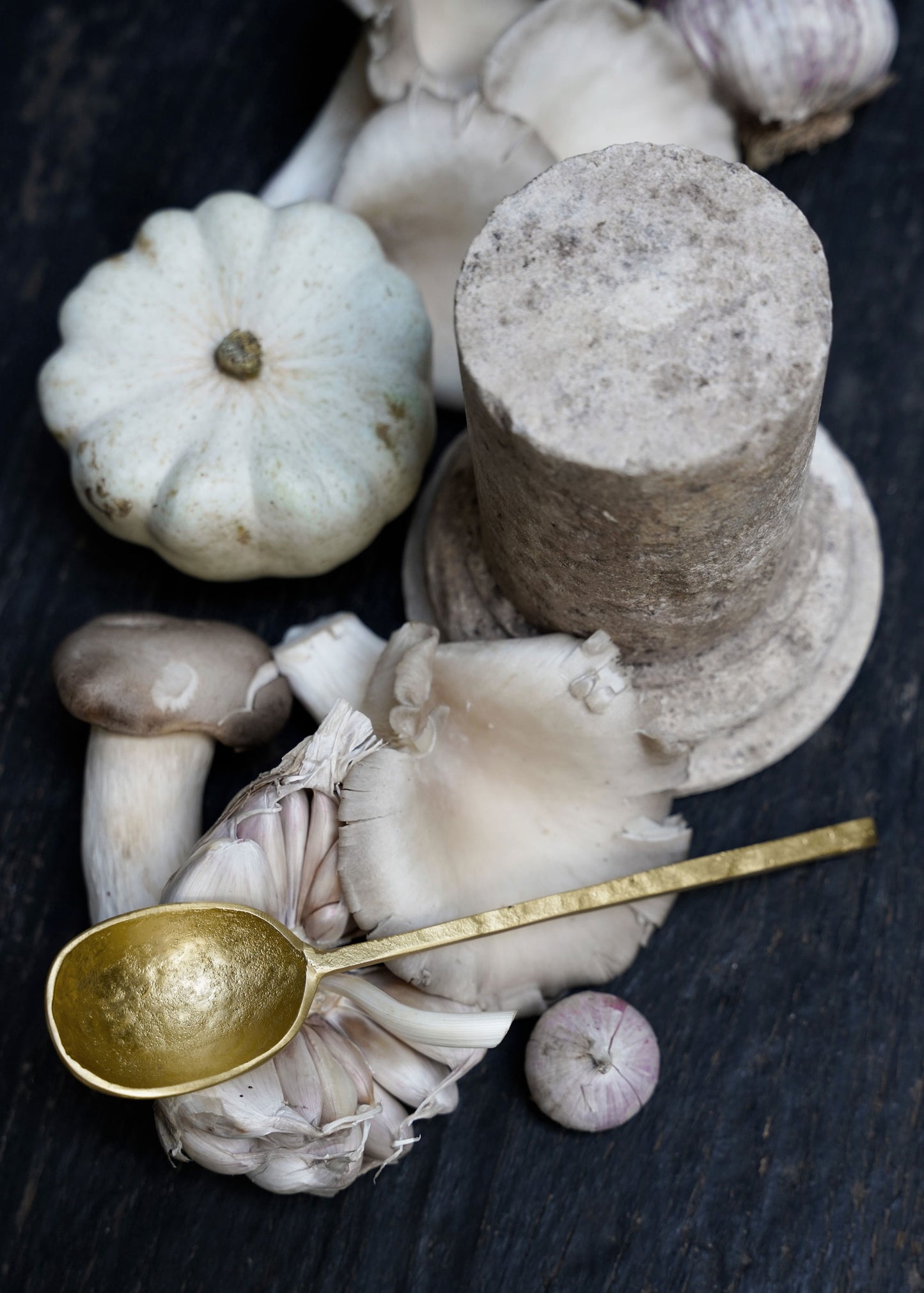 Narrow Spoons in Brass