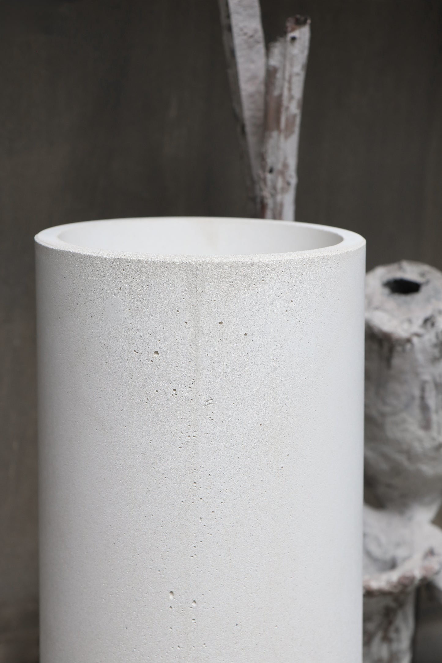 "Cylindrical Concrete Vase" by Michaël Verheyden
