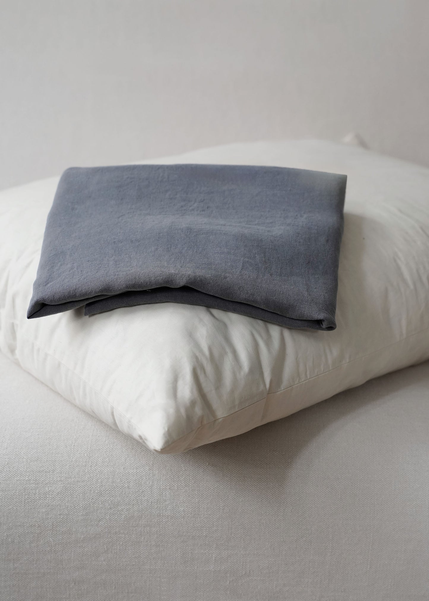 KISSENBEZUG AUS LEINEN, GROß - DENIM