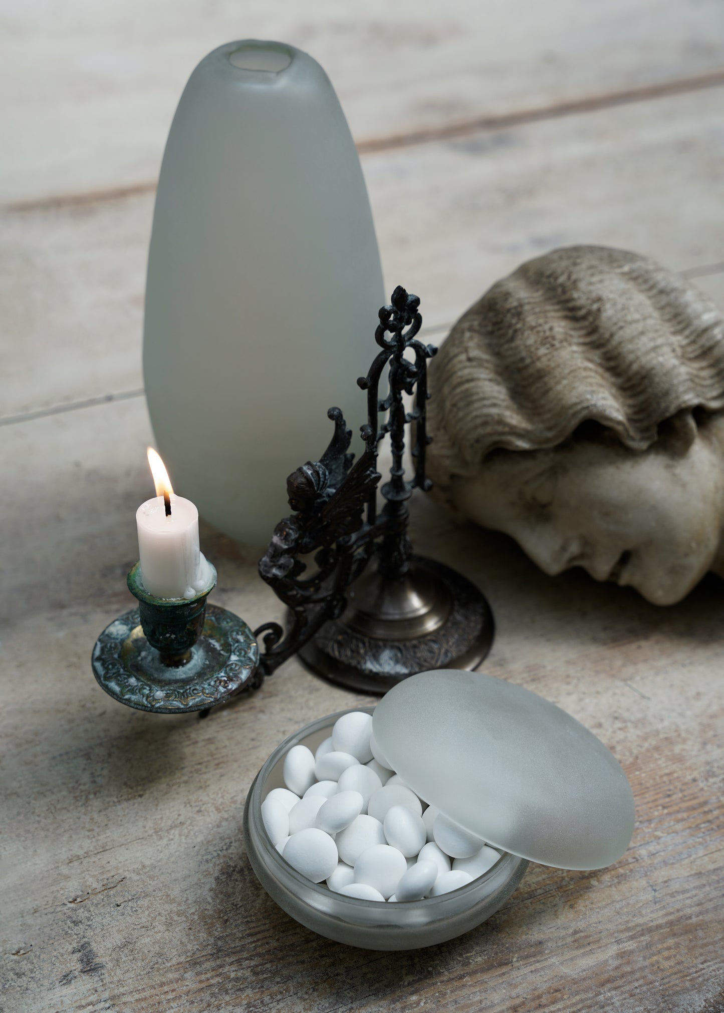 "MATTE JAR WITH LID" BY OLIVER GUSTAV