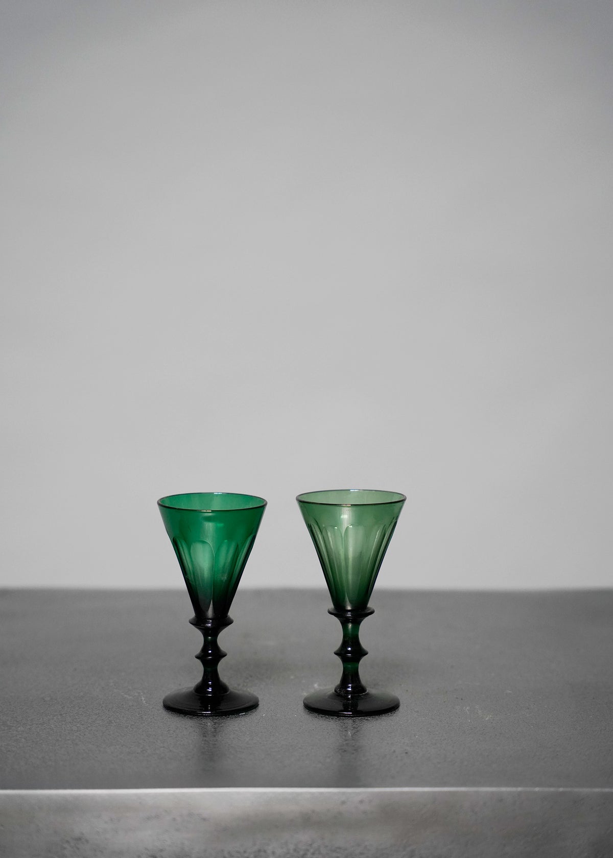 Green Glassware - 5 pieces