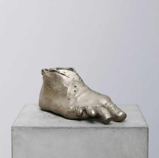 Silver and bronze sculpture by the danish artist kaare golles