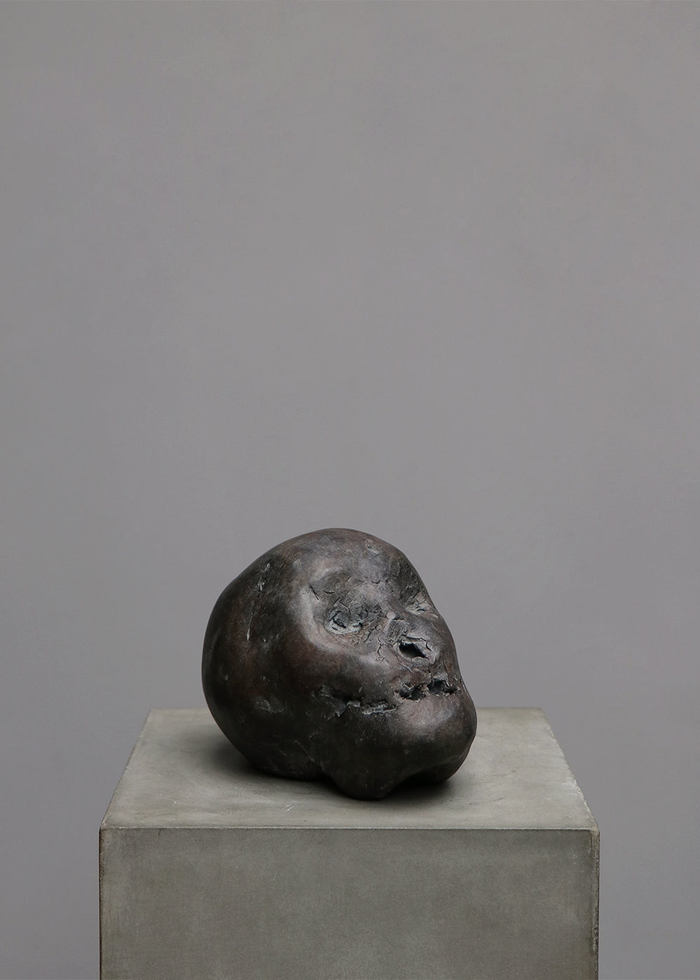 "POMPEIJ" BRONZE HEAD BY KAARE GOLLES