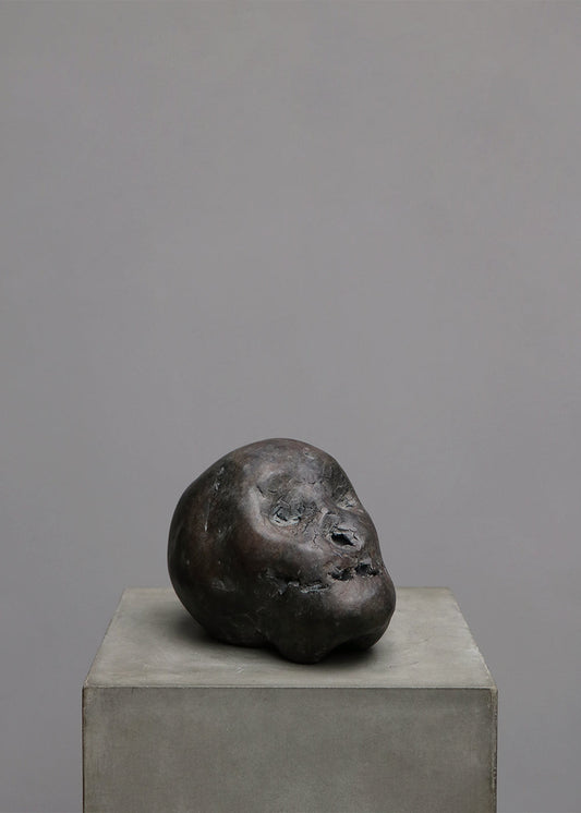 "POMPEIJ" BRONZE HEAD BY KAARE GOLLES
