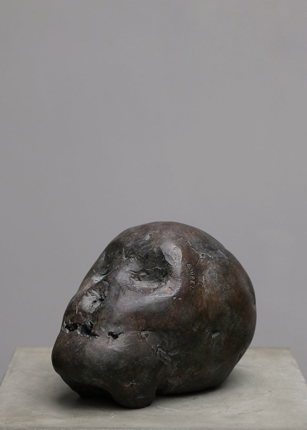 "POMPEIJ" BRONZE HEAD BY KAARE GOLLES