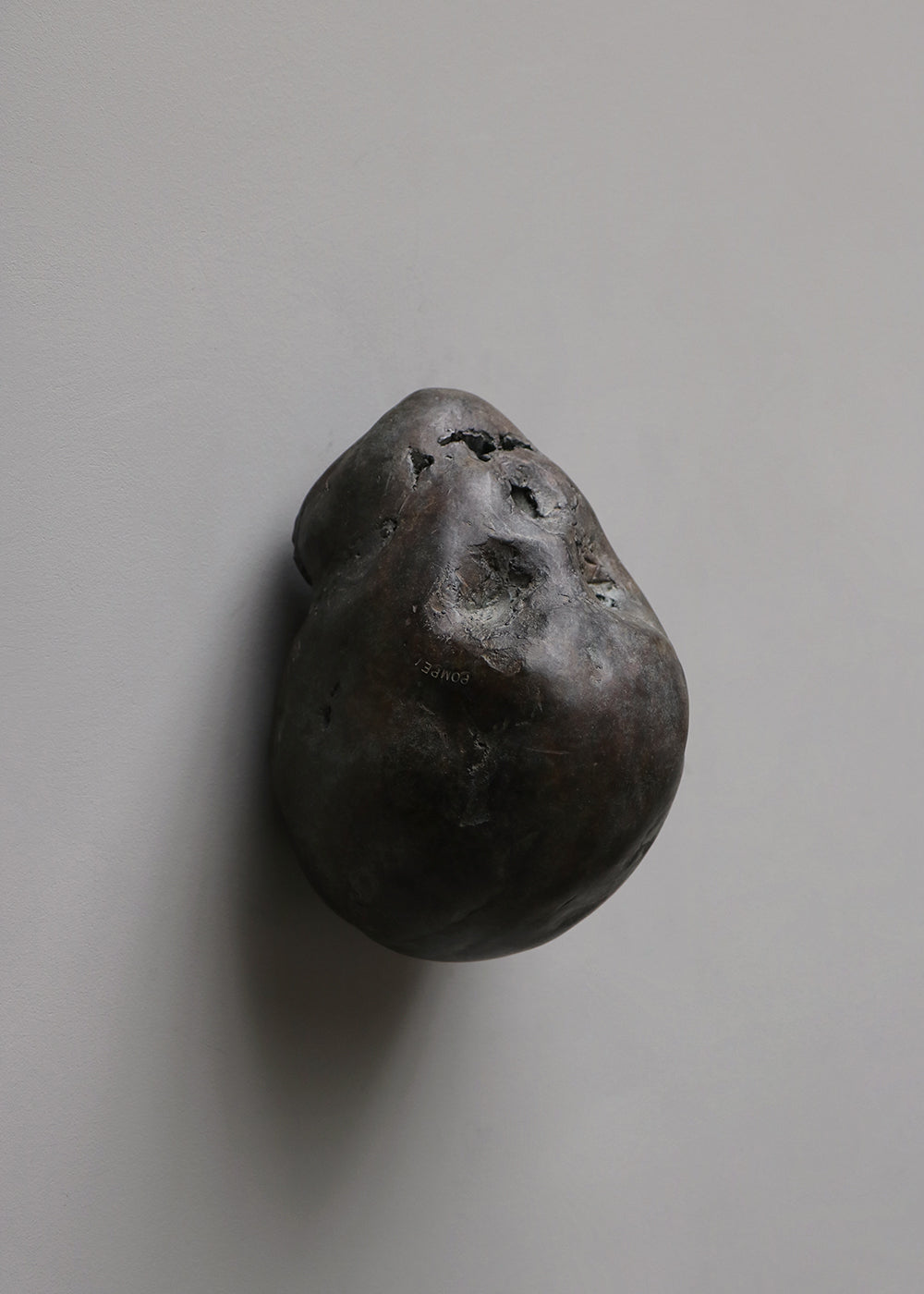"POMPEIJ" BRONZE HEAD BY KAARE GOLLES
