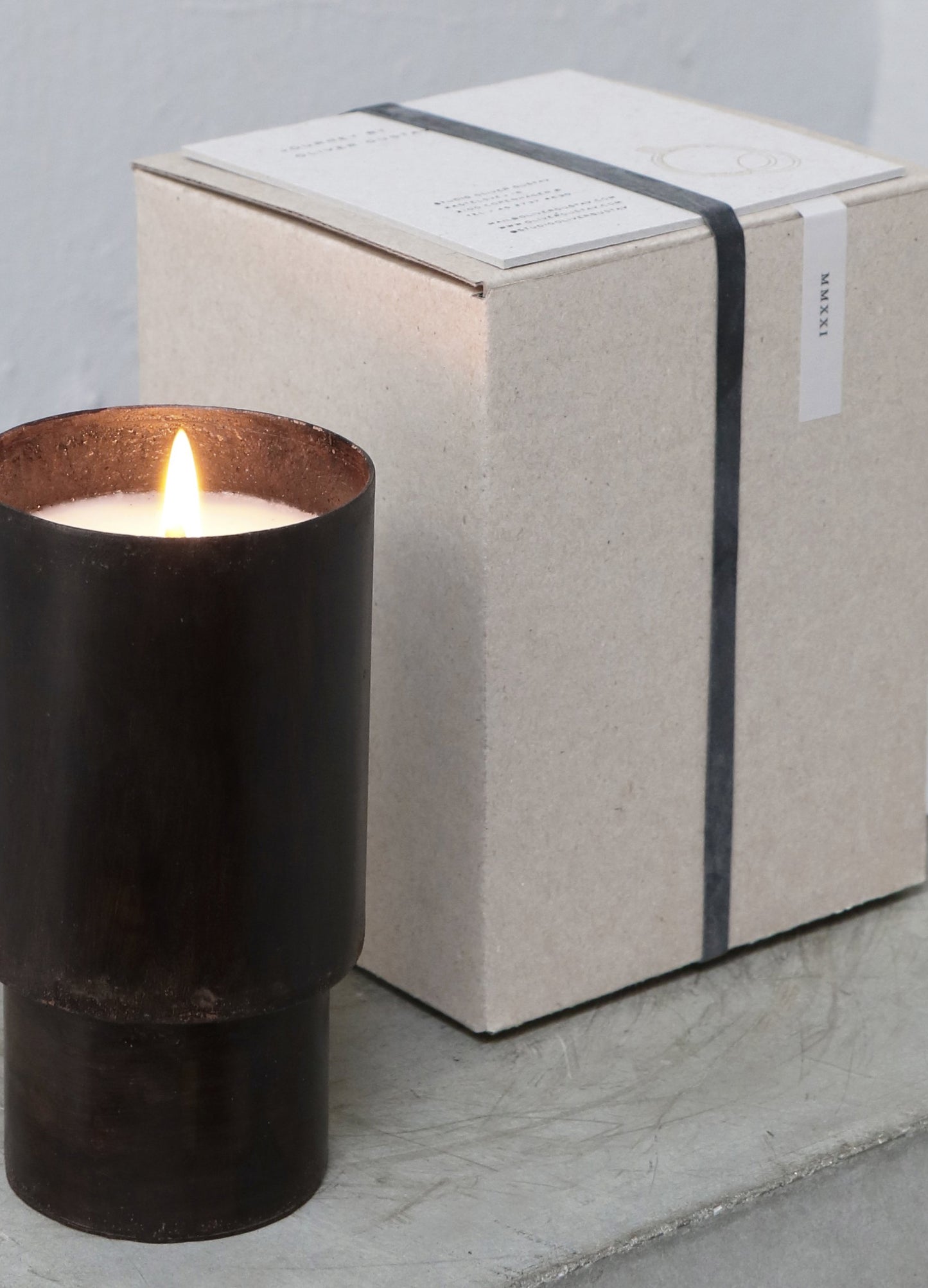 "MMXXI" Scented Candle in Iron Vessel
