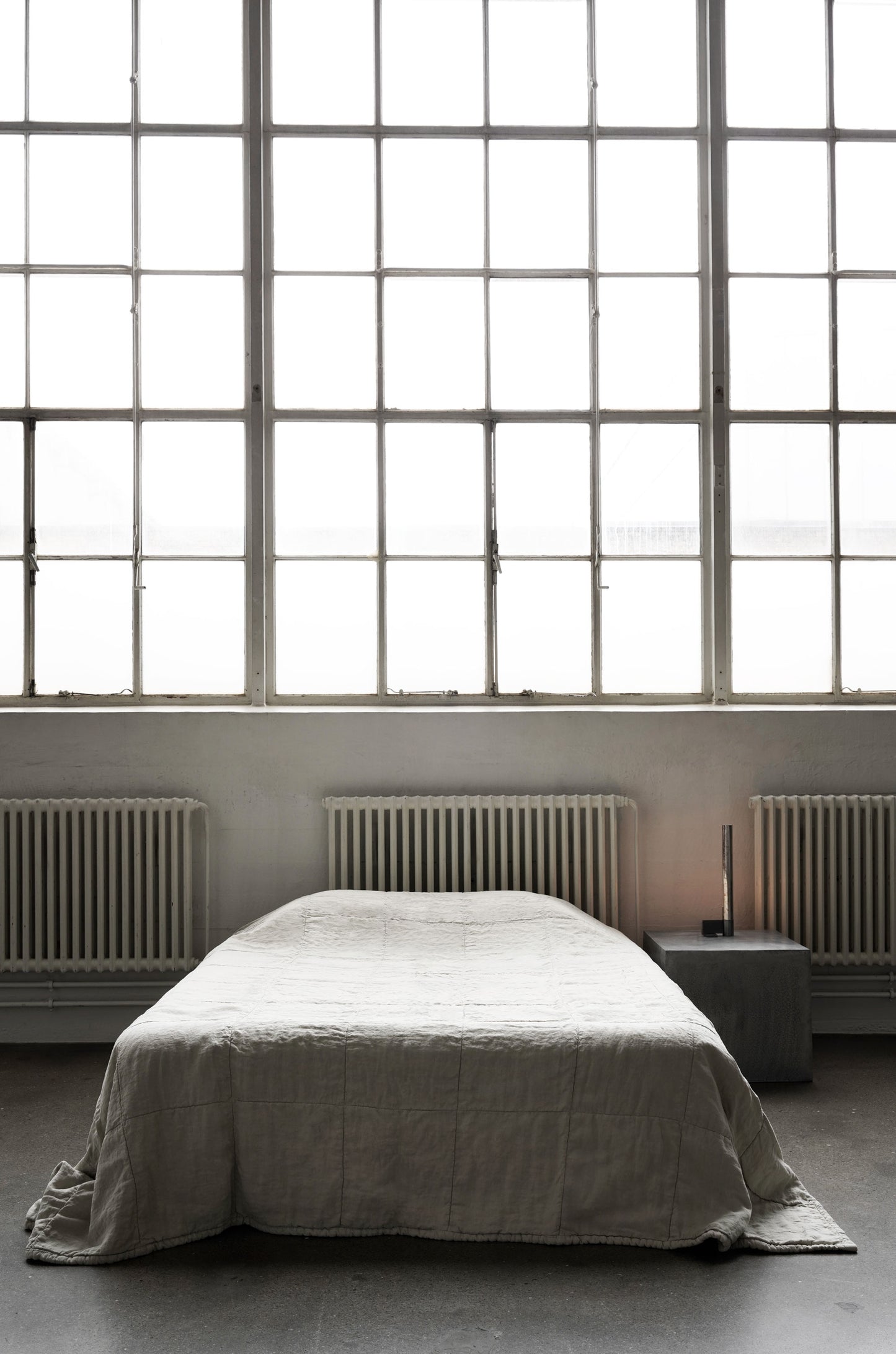 Linen Quilt Blanket - Mastice