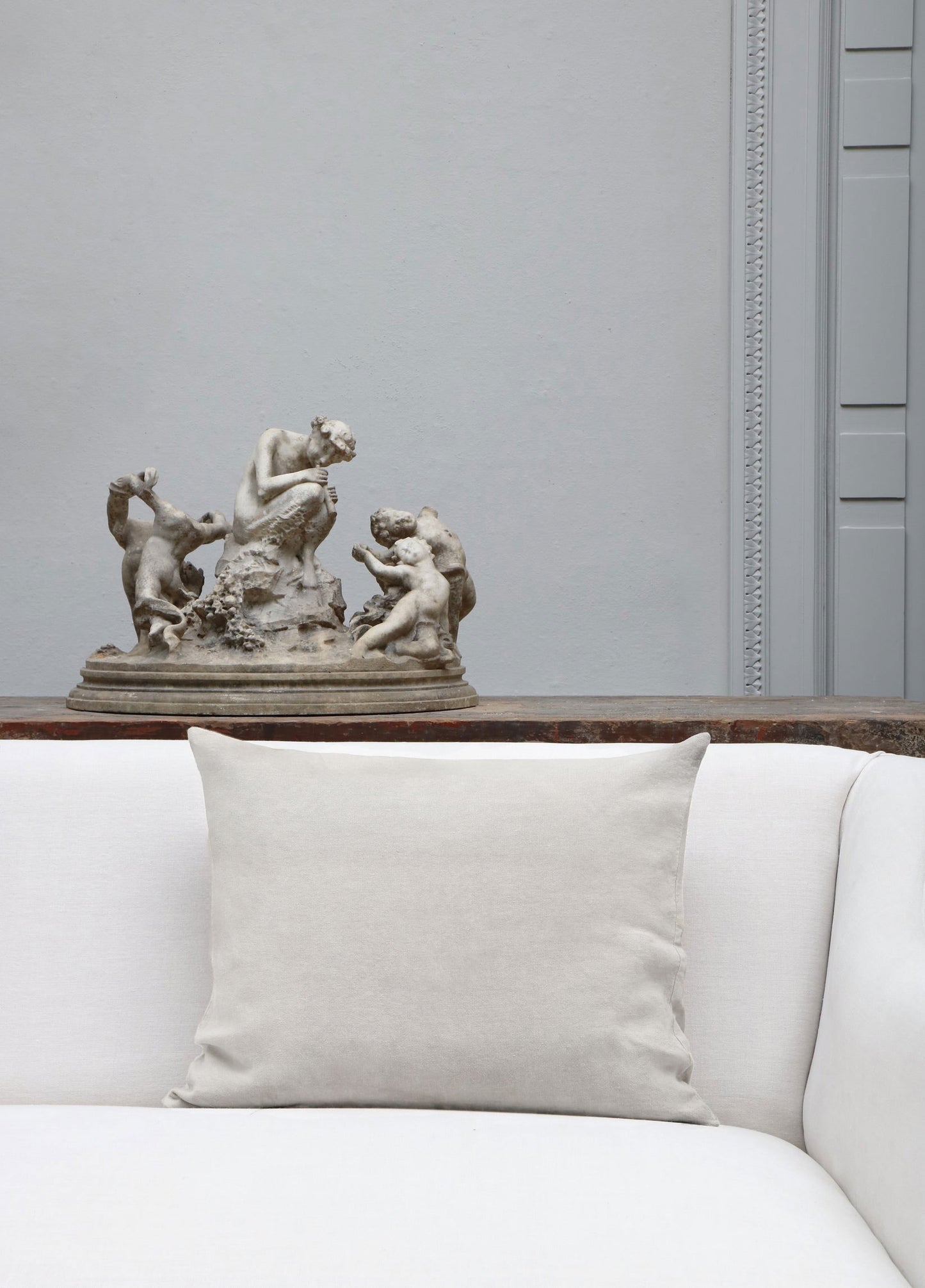 Heavy Linen Cushion - Mastice