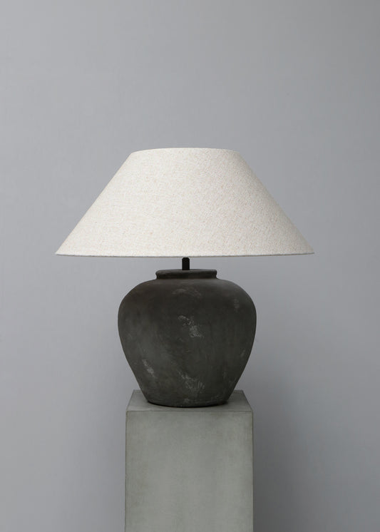 TERRACOTTA LAMP GREY – MEDIUM