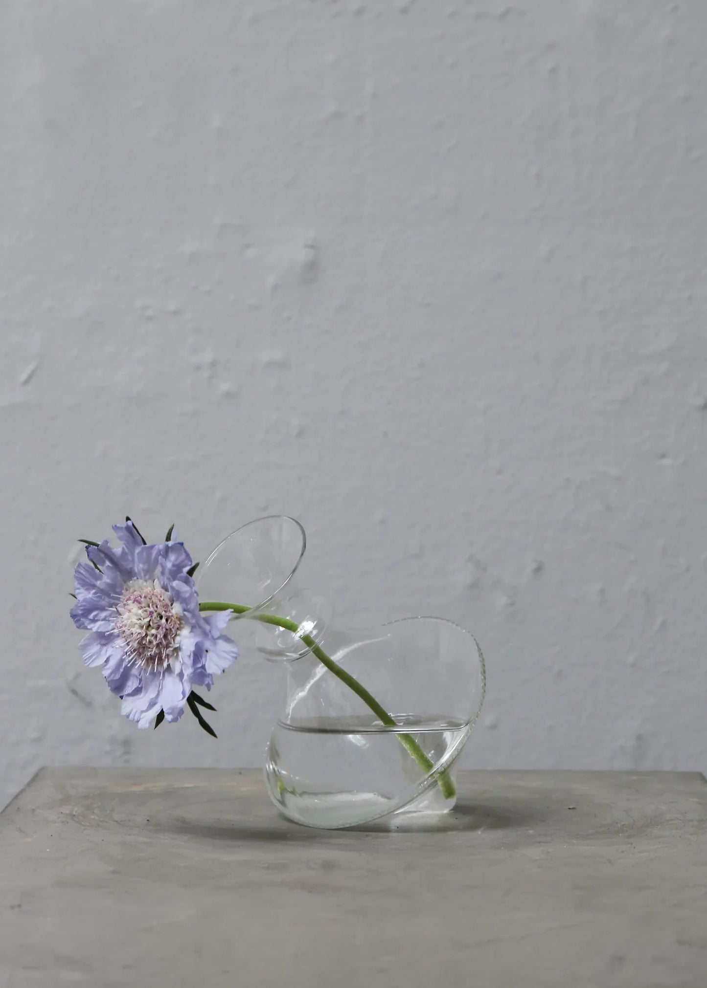 Tilted mouth blown Glass Vase