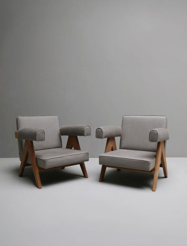 Pierre Jeanneret Armchair リプロダクト 未使用 Chandigarh Armchair, Walnut | Interior Icons
