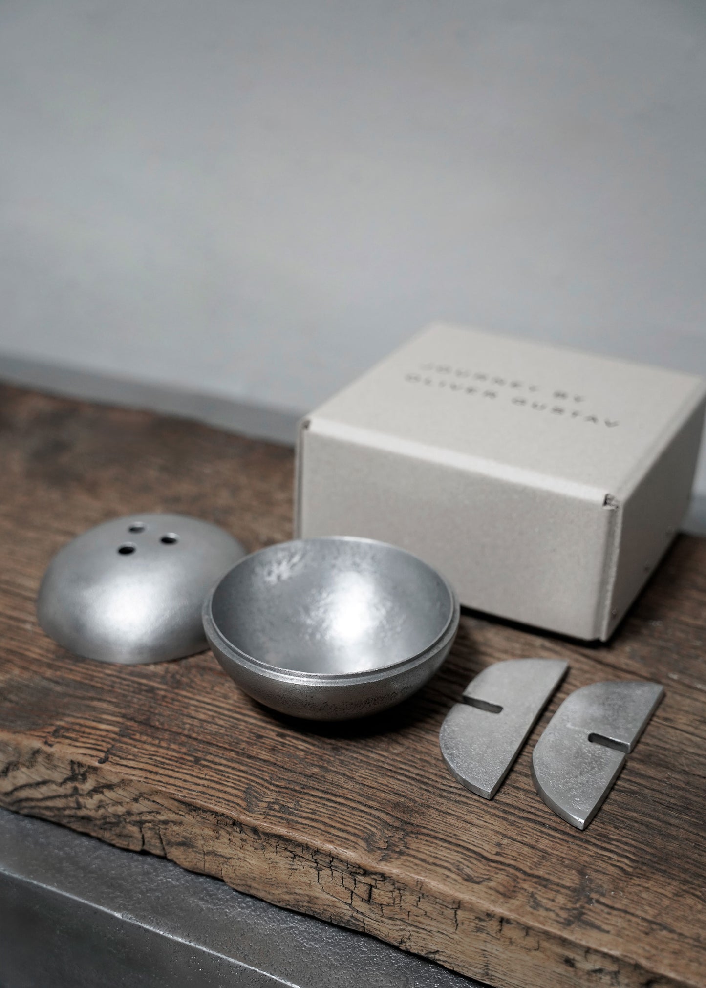 Runde Aluminiumvase - Klein