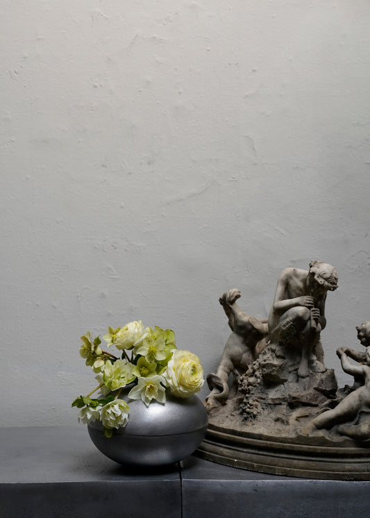 Round Aluminum Vase - Large