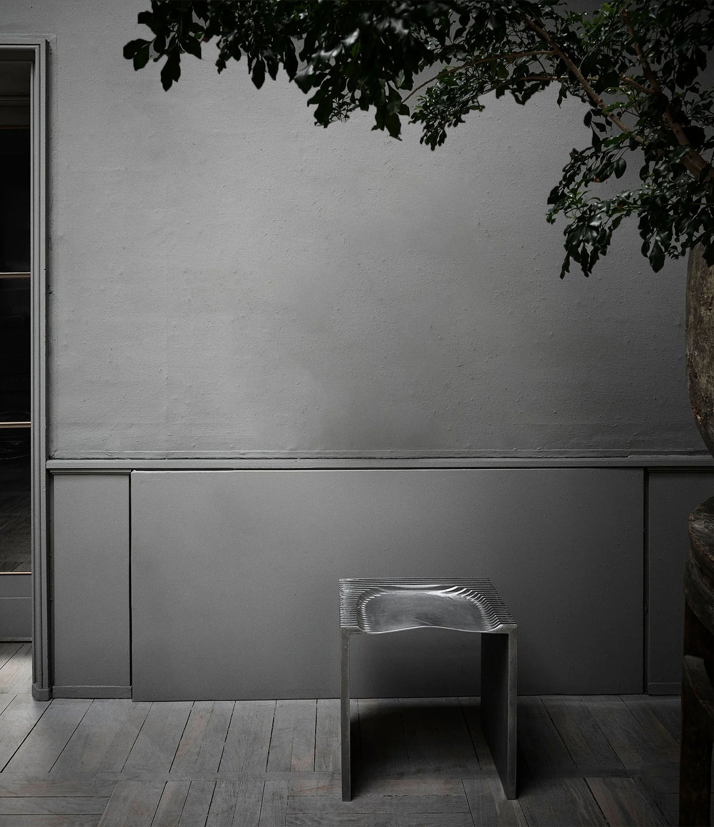 "STOOL NO1 IN ALUMINIUM" BY JAN JANSSEN