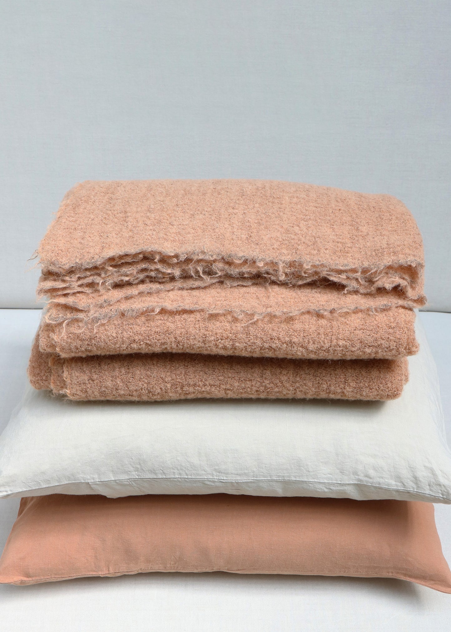 Alpaca Bed Plaid - Albicocca