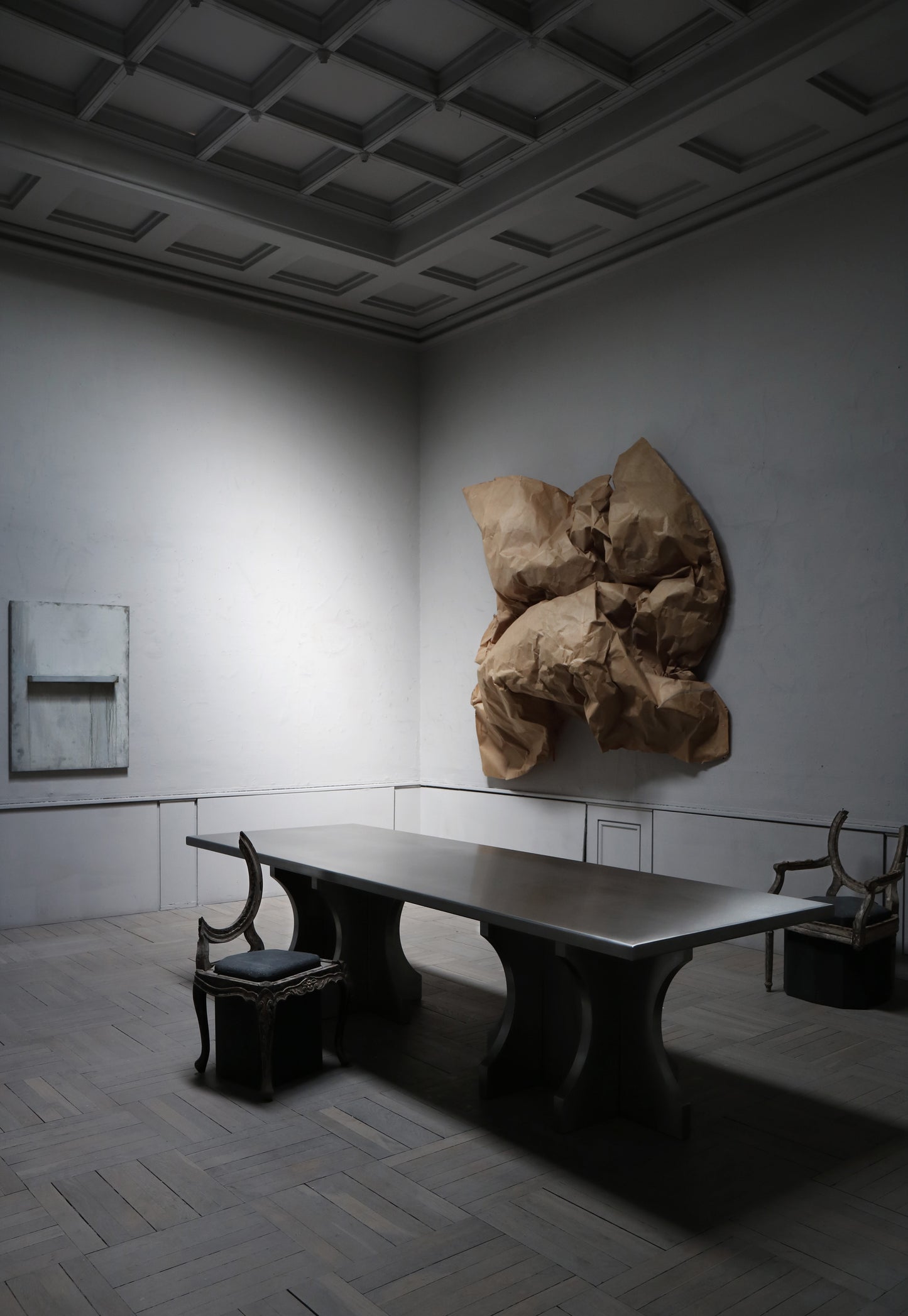 "DINING TABLE IN STEEL" BY OLIVER GUSTAV