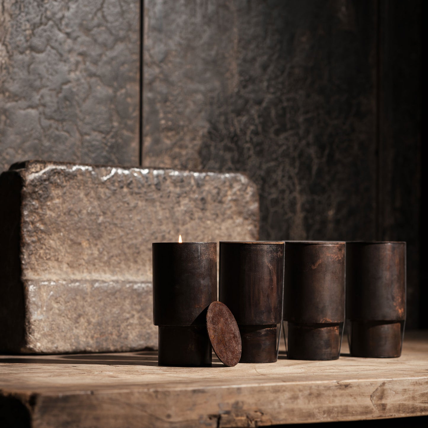 "Volubilis" Scented Candle in Iron Vessel