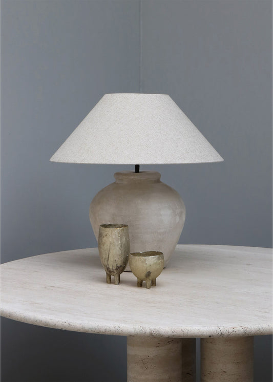 TERRACOTTA LAMP BEIGE – SMALL