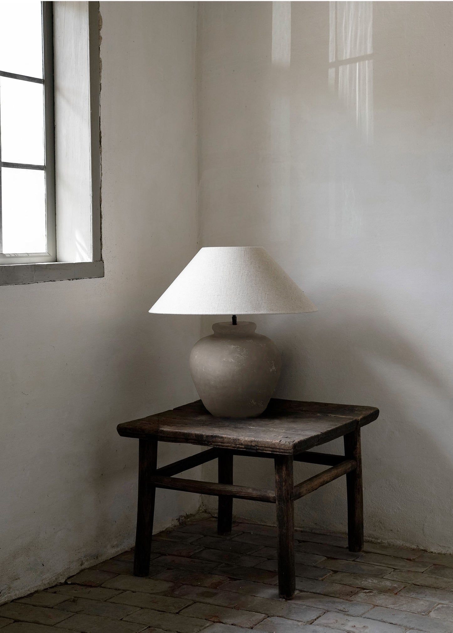 TERRACOTTA LAMP BEIGE – SMALL