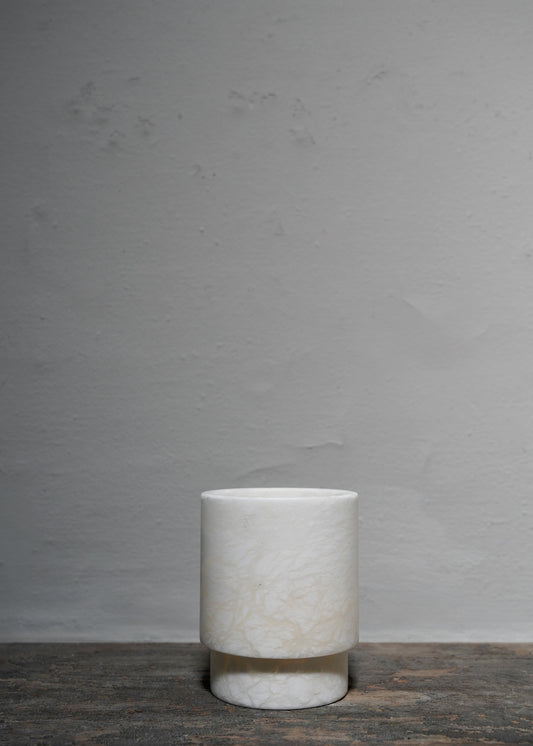 "Tea light Large in alabaster #2" by Michaël Verheyden