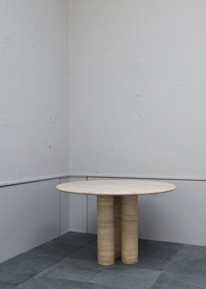"TRAVERTINE TABLE" BY MARIO BELLINI