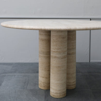 "TRAVERTINE TABLE" BY MARIO BELLINI