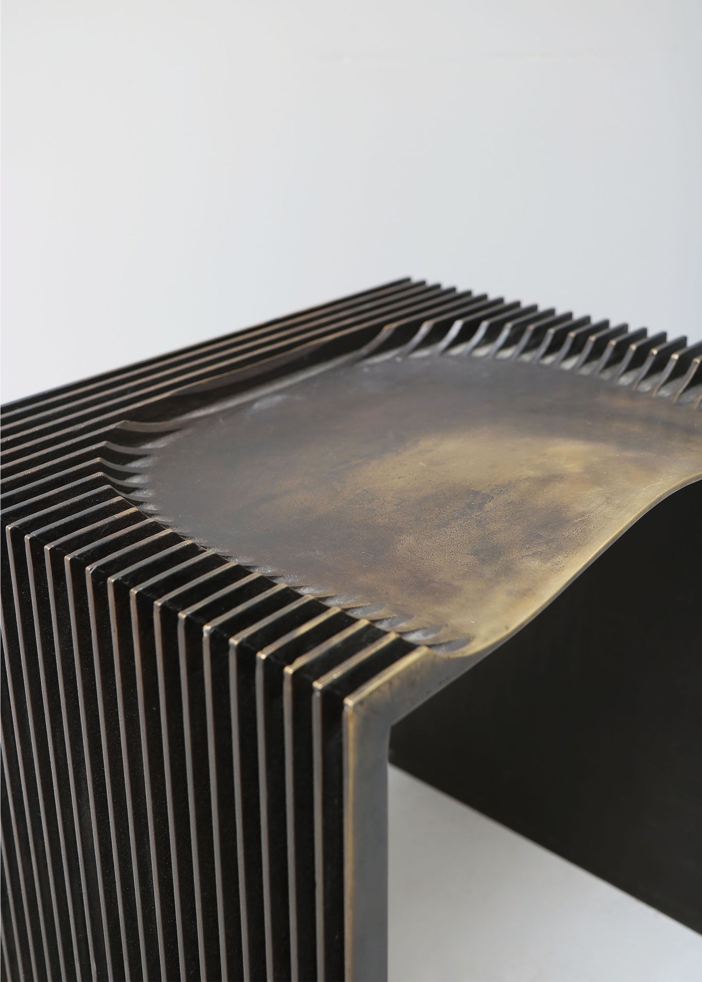 "STOOL NO1 IN BRASS" BY JAN JANSSEN