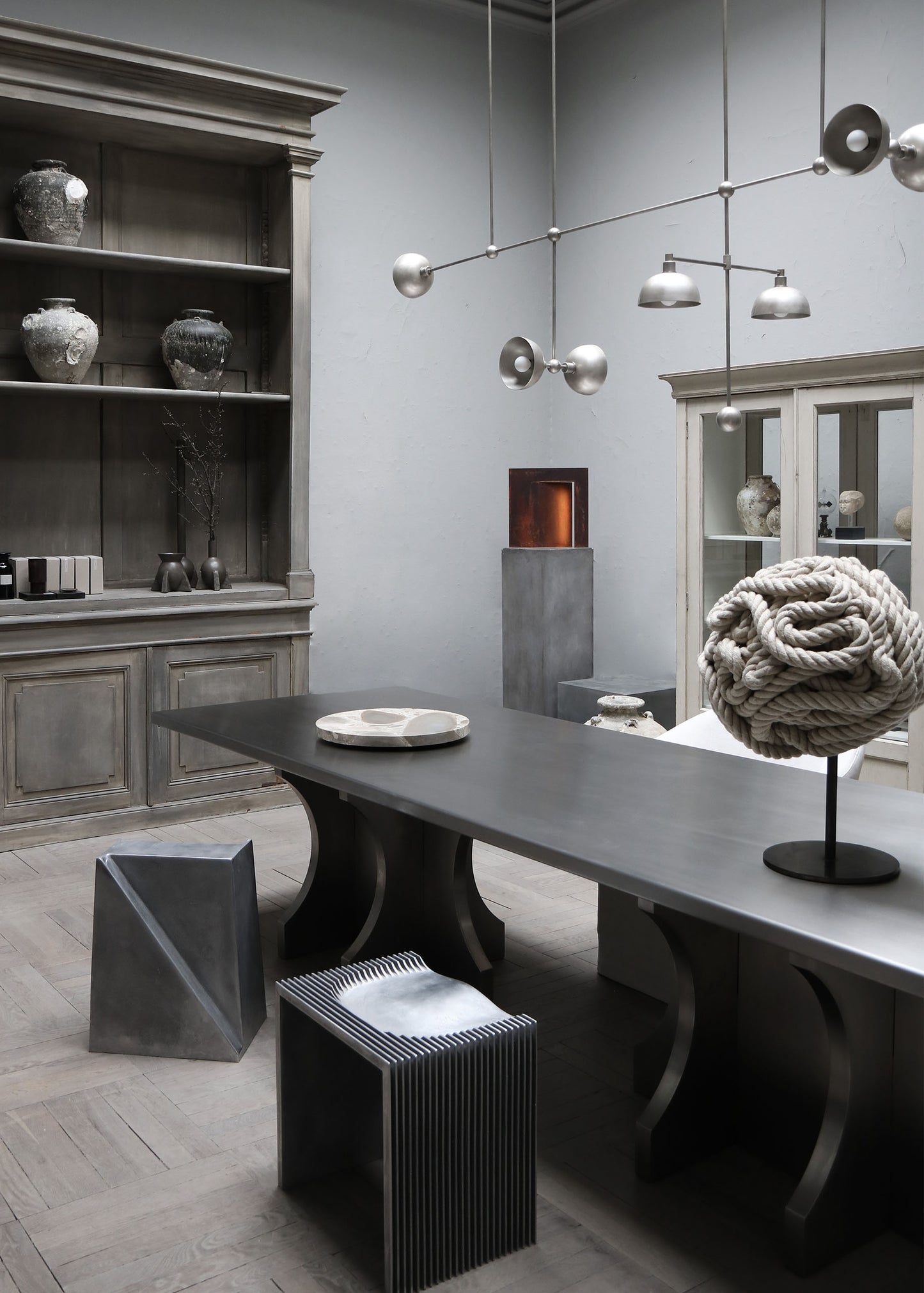 "DINING TABLE IN STEEL" BY OLIVER GUSTAV
