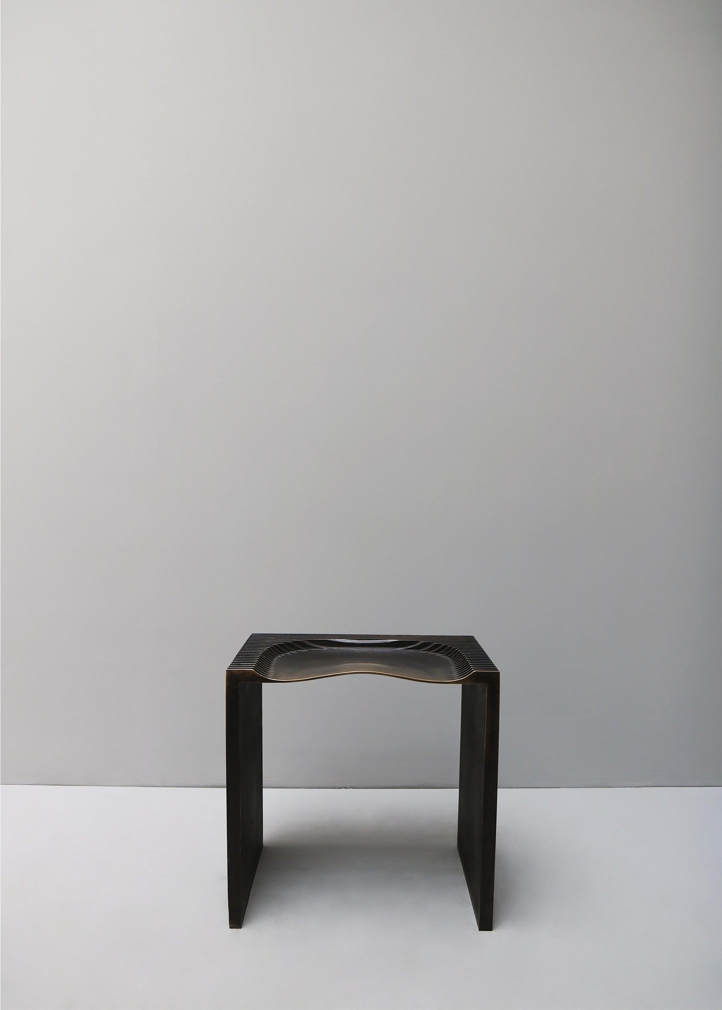 "STOOL NO1 IN BRASS" BY JAN JANSSEN