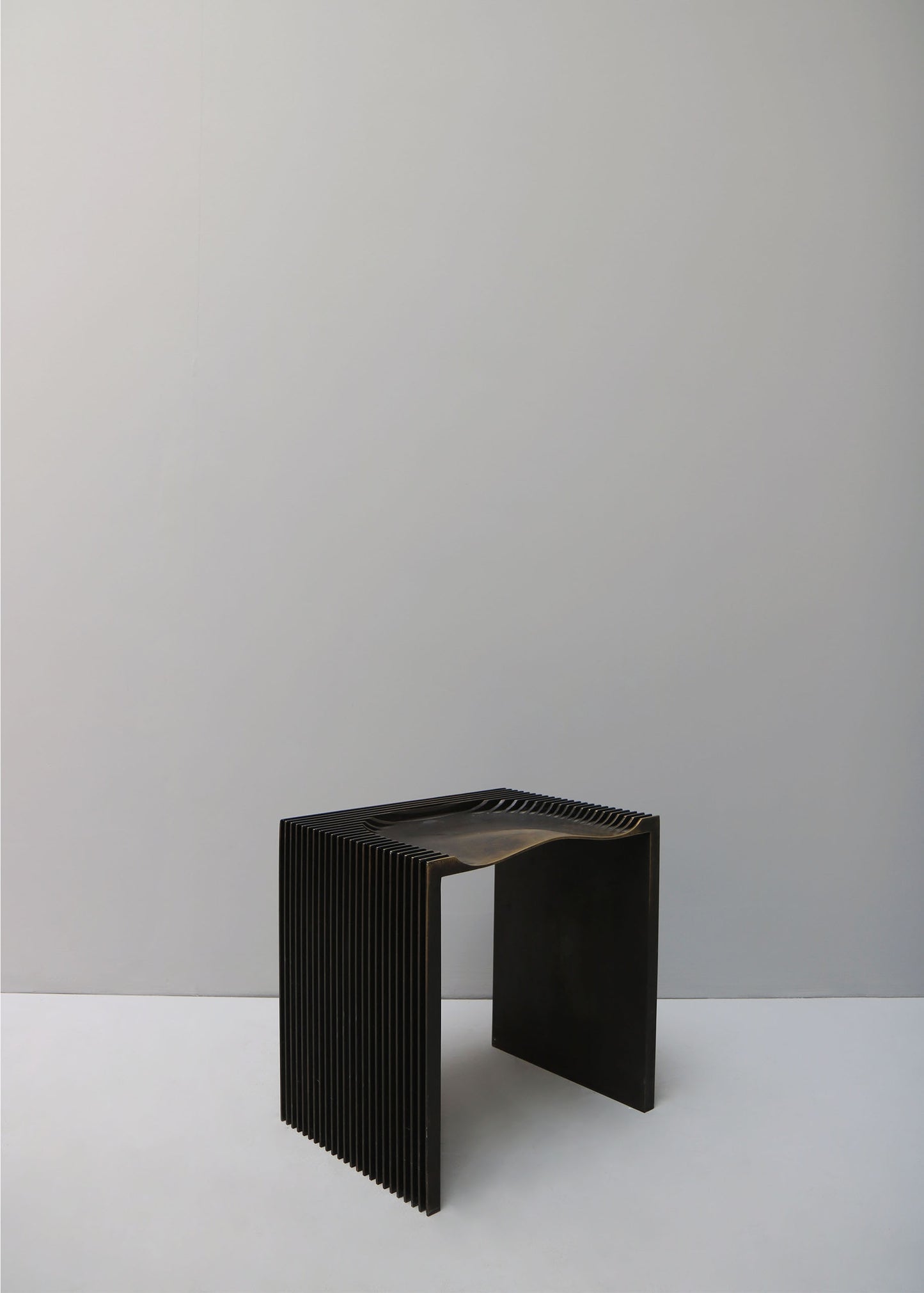 "STOOL NO1 IN BRASS" BY JAN JANSSEN