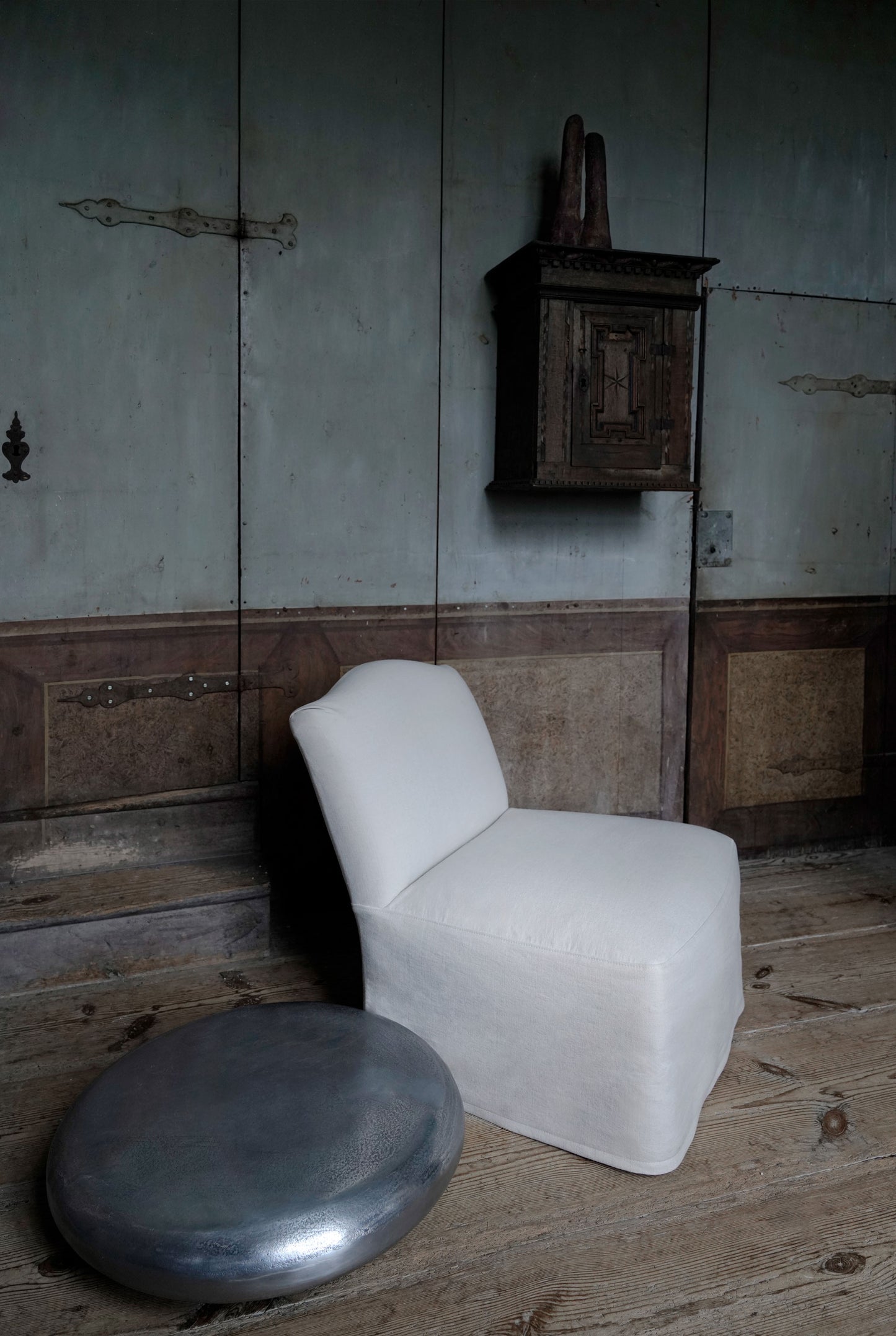 "Round Aluminum Table Small" from Journey by Oliver Gustav