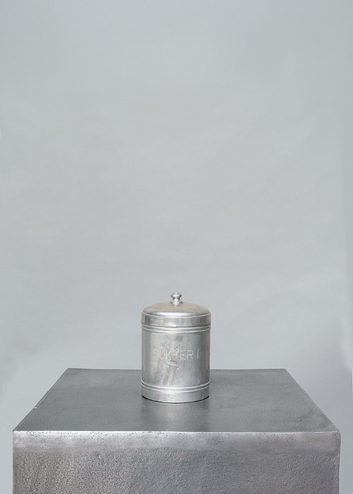 Vintage Aluminum Sugar Canister #1