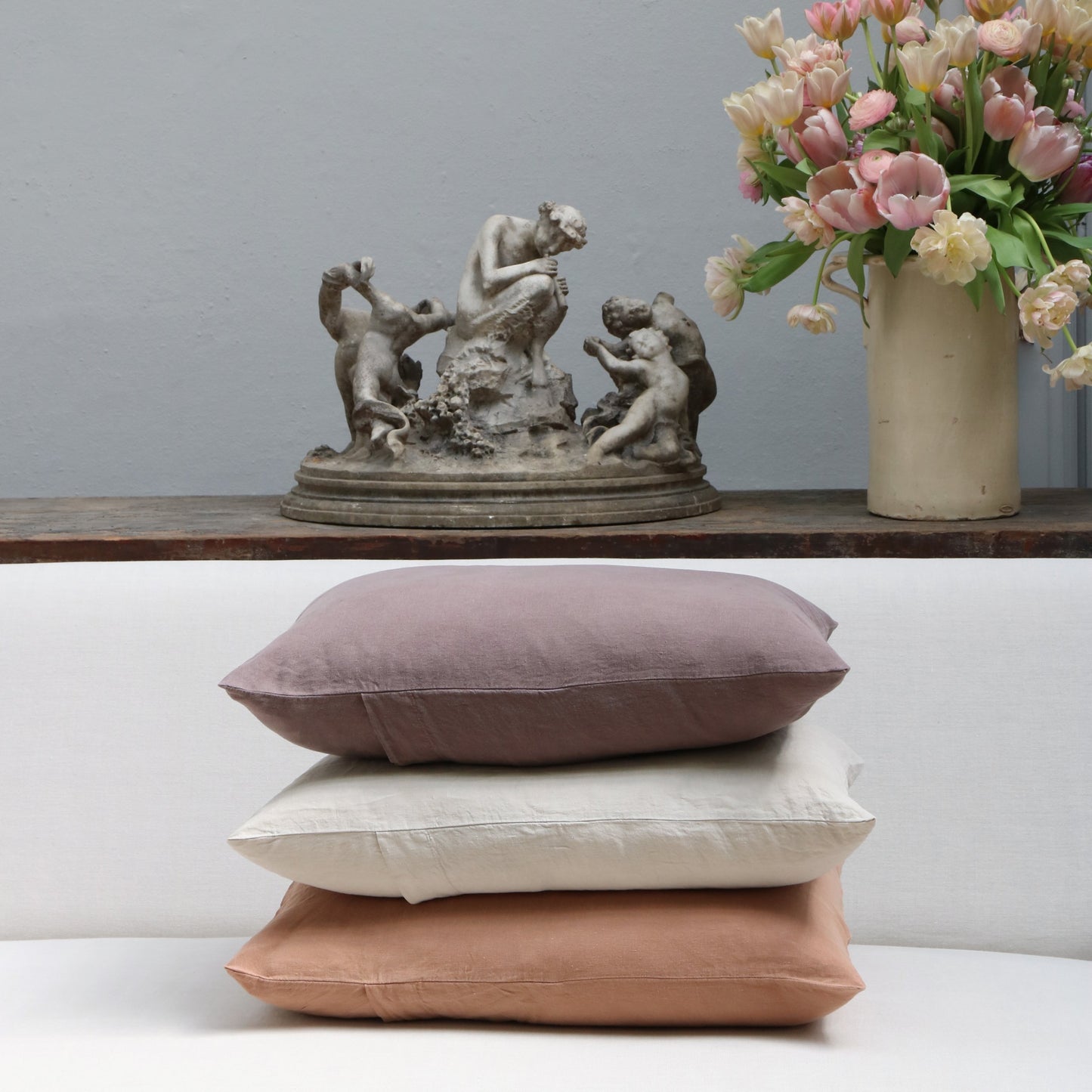 Linen Cushion Cover - Cacao