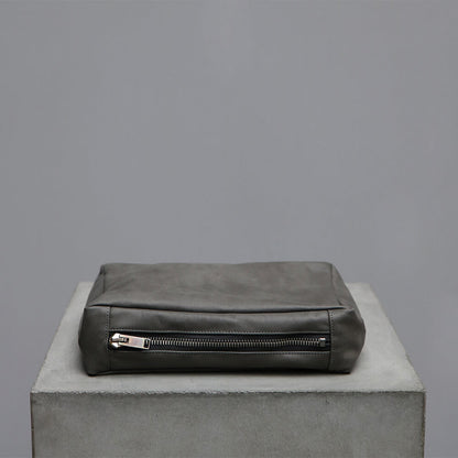 Calfskin Leather Toiletry Bag - Small