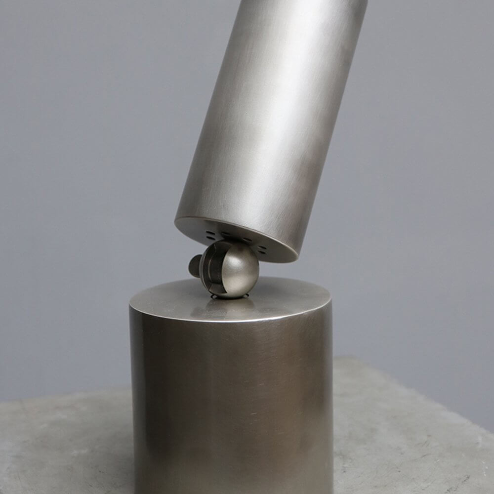 CYLINDER UPLIGHT in tarnished silver by Apparatus