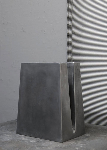 ALUMINUM GEOMETRY SIDE TABLE #7