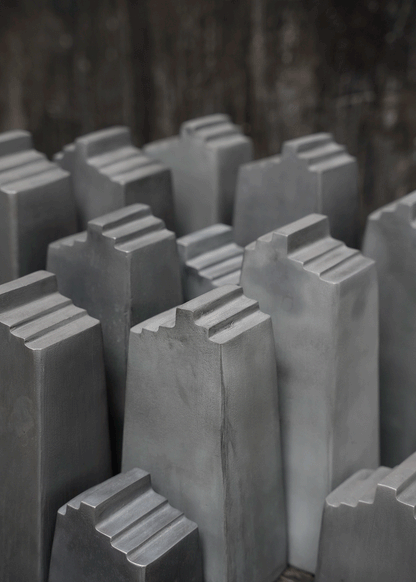 Aluminium-Wandskulptur