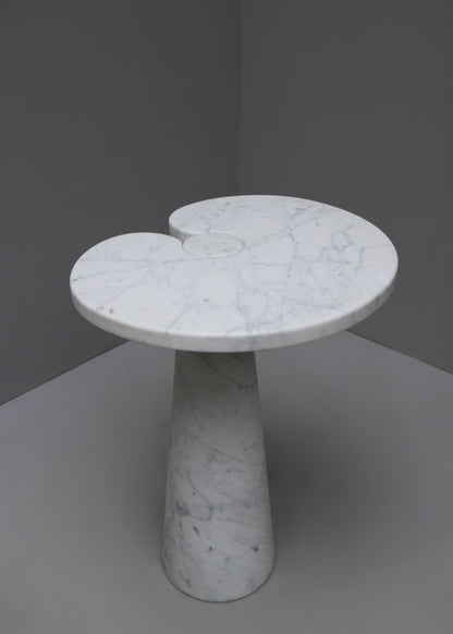 "EROS MARBLE SIDE TABLE" BY ANGELO MANGIAROTTI