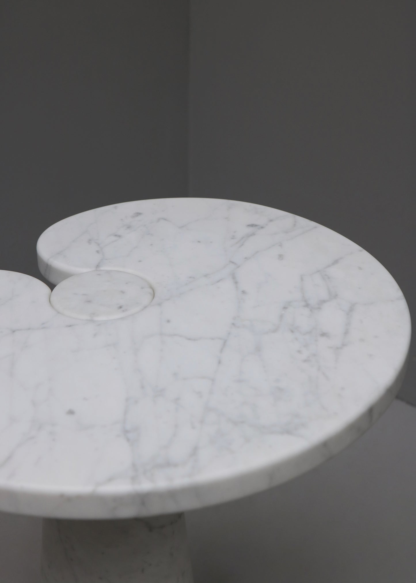 "EROS MARBLE SIDE TABLE" BY ANGELO MANGIAROTTI