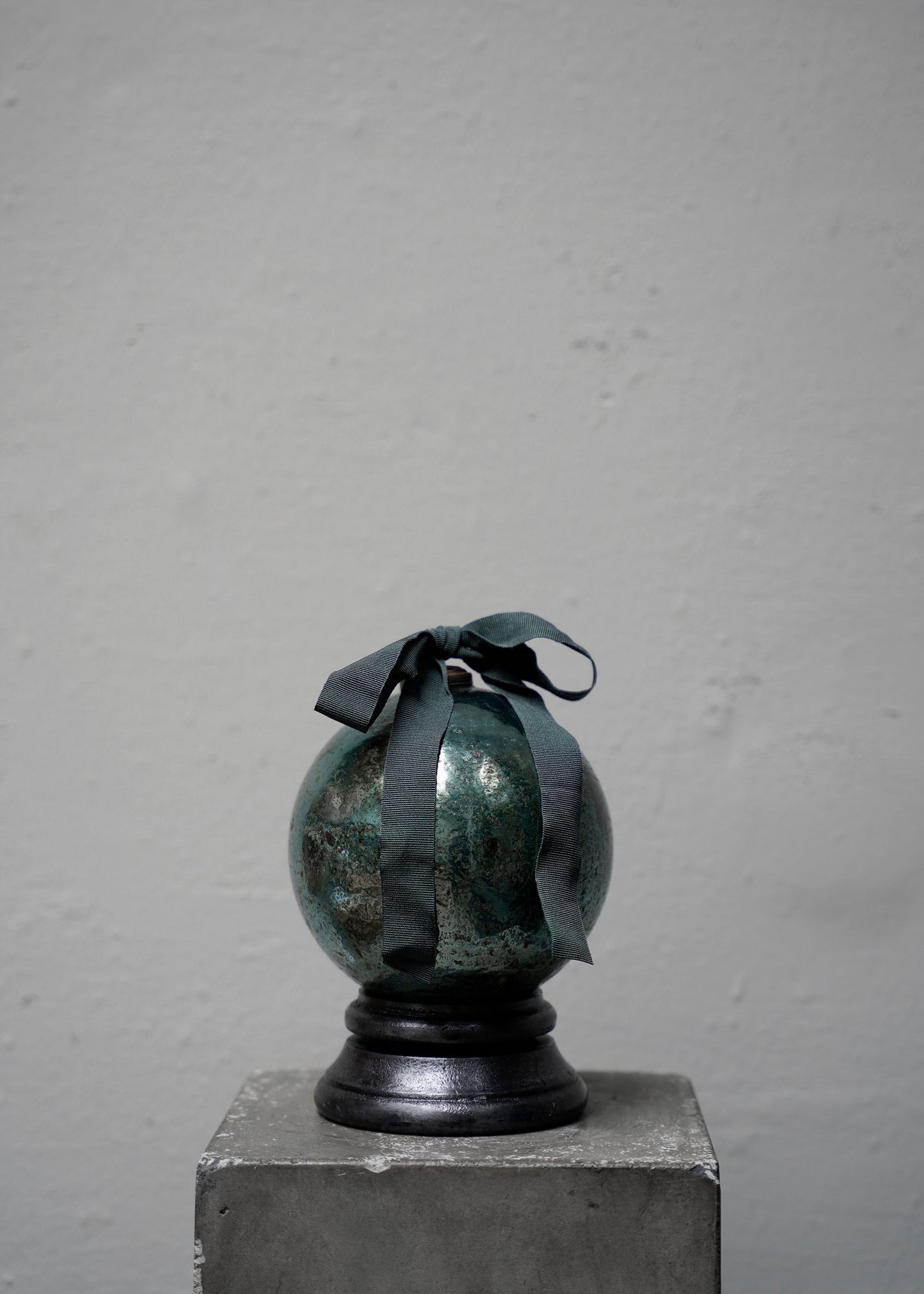 Enameled Bauble Peacock - Medium