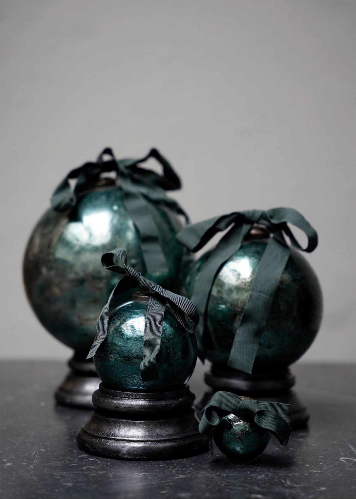 Enameled Bauble Peacock - Large