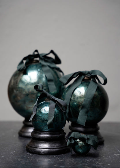 Enameled Bauble Peacock - Medium