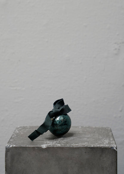 Enameled Bauble Peacock - X-Small