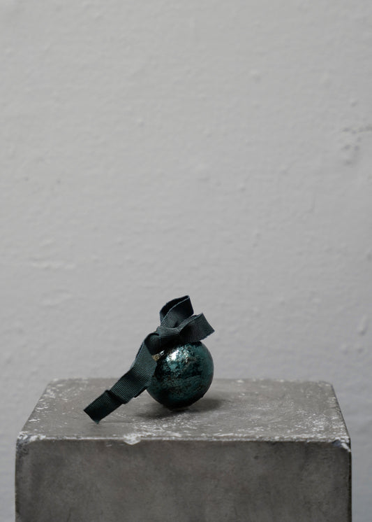 Enameled Bauble Peacock - X-Small