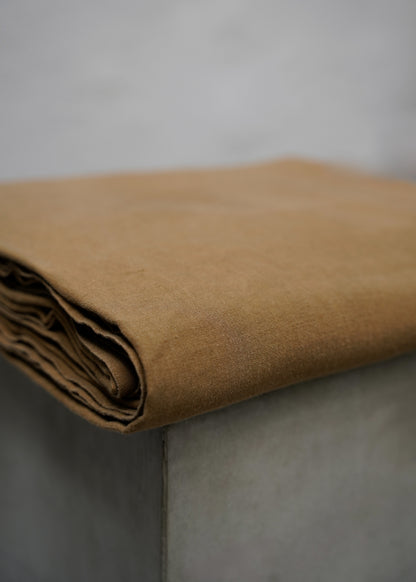 Leinen Tagesdecke - Karamell
